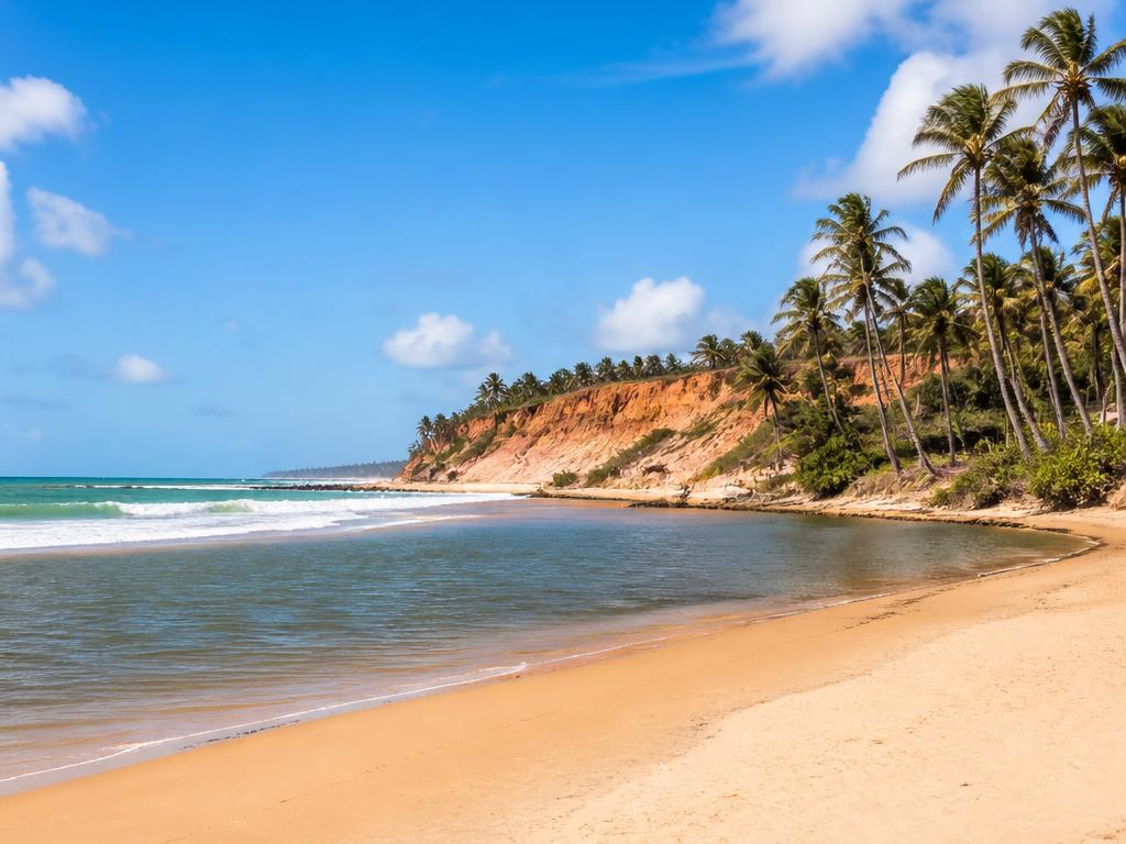Praias e foz do Jaguaribe em Fortim, Ceará